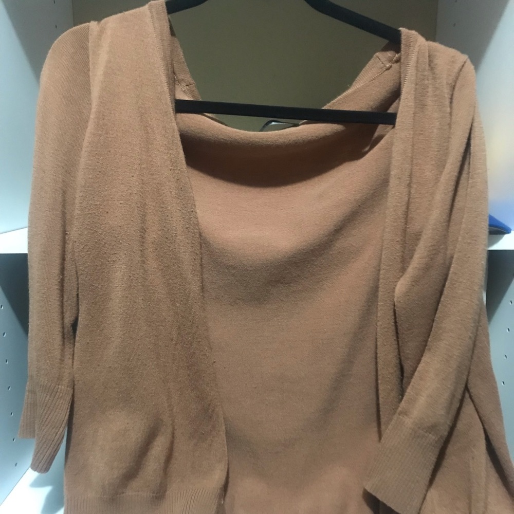Modcloth Tan Charter School Cardigan